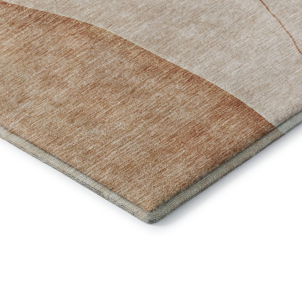 Premium Machine Washable Mayfield AMF696 Terracotta 2'3" x 7'6" Runner Rug. Picture 3