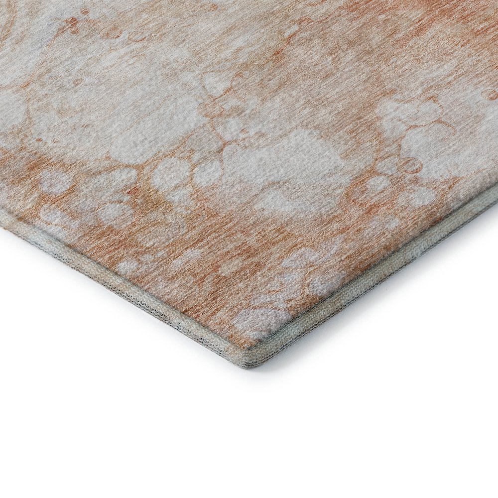 Premium Machine Washable Mayfield AMF699 Coral 2'3" x 7'6" Runner Rug. Picture 3