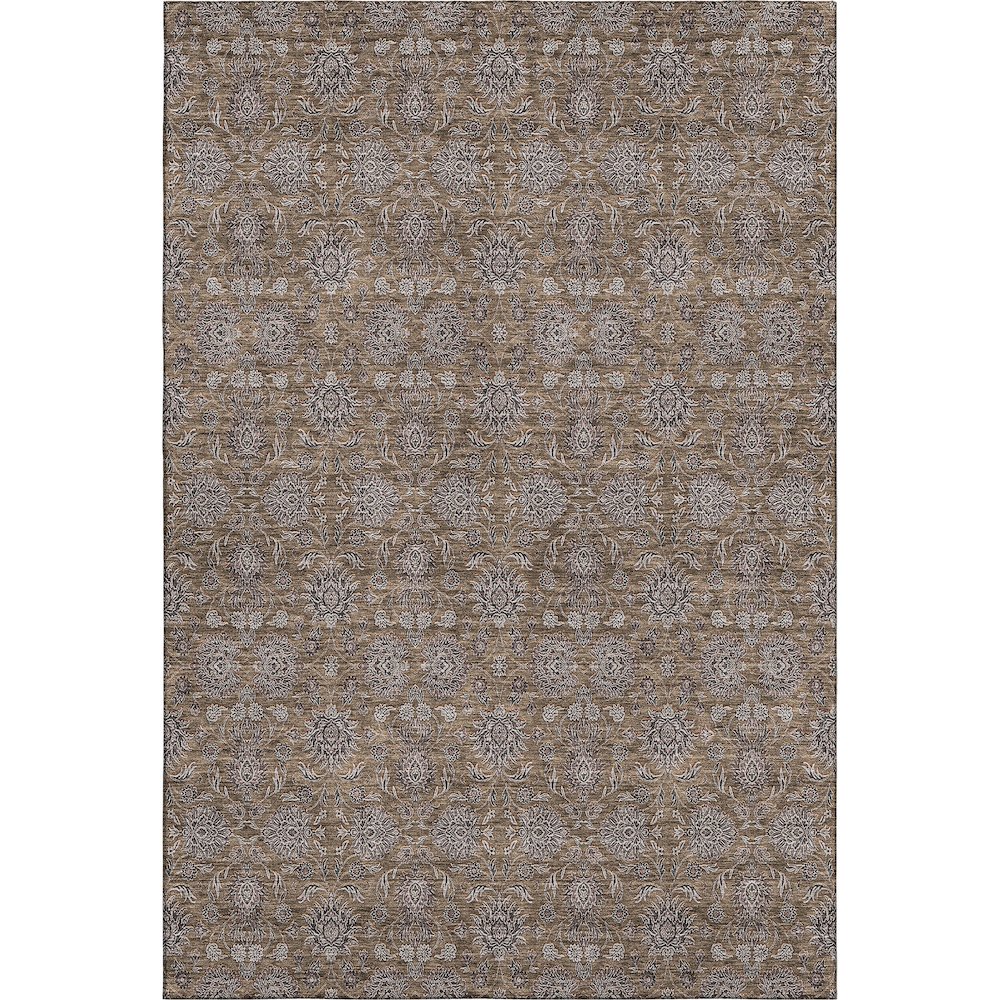 Premium Machine Washable Mayfield AMF702 Chocolate 3' x 5' Rug. Picture 1
