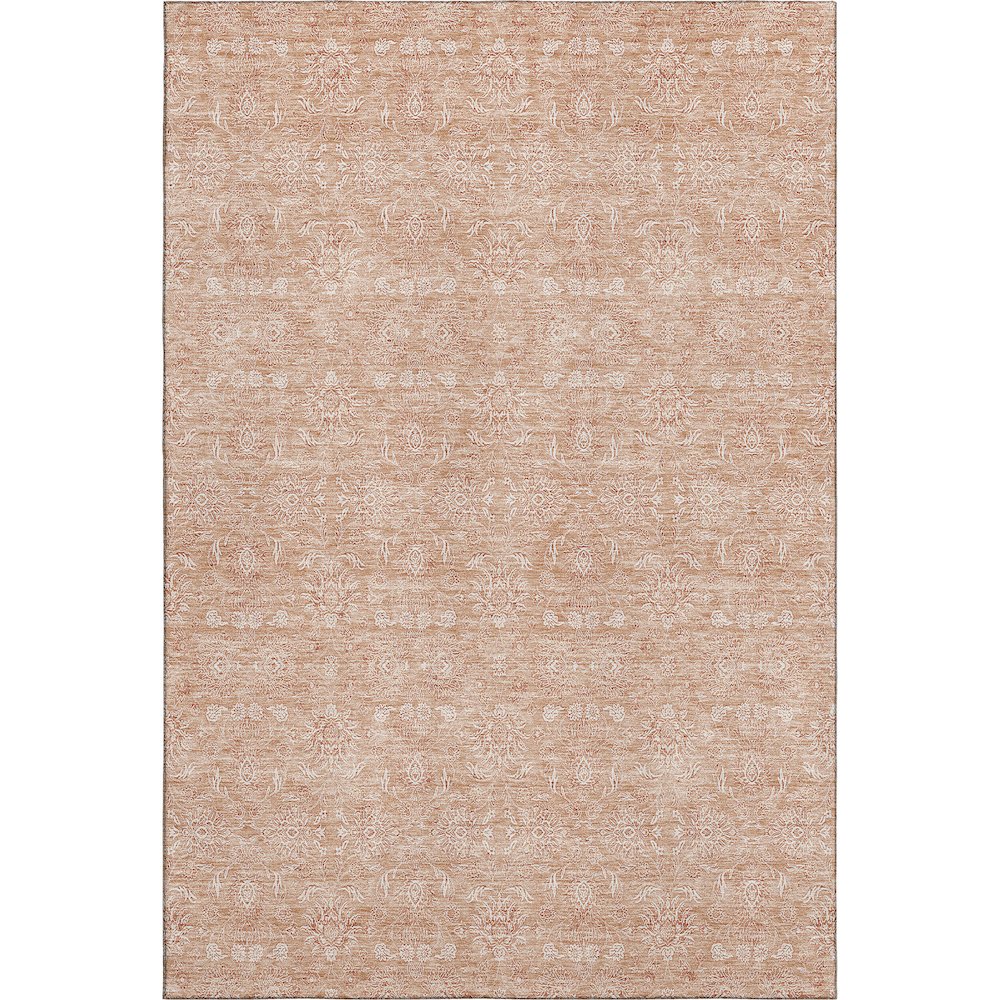 Premium Machine Washable Mayfield AMF703 Coral 3' x 5' Rug. Picture 1