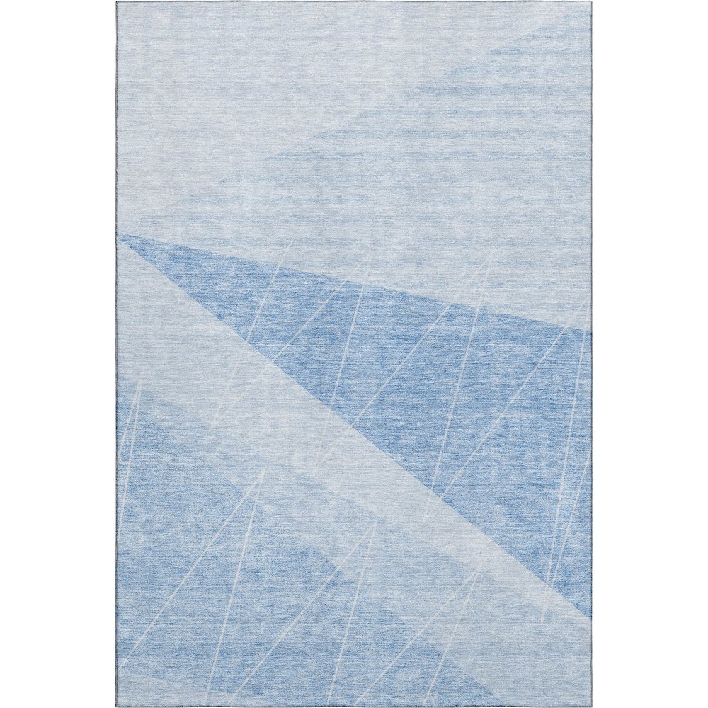 Premium Machine Washable Mayfield AMF706 Sky 3' x 5' Rug. Picture 1