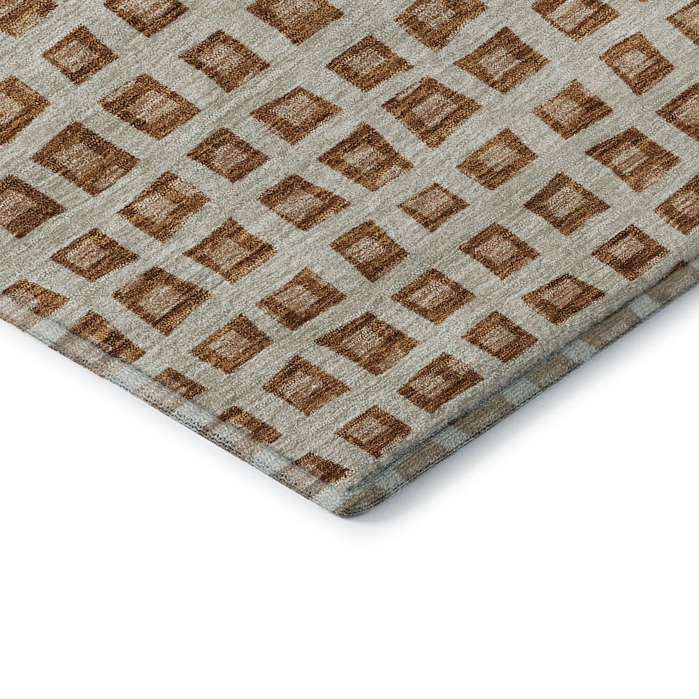 Premium Machine Washable Mayfield AMF727 Paprika 2'3" x 7'6" Runner Rug. Picture 3