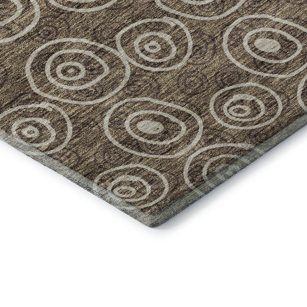 Premium Machine Washable Mayfield AMF728 Brown 2'3" x 7'6" Runner Rug. Picture 3
