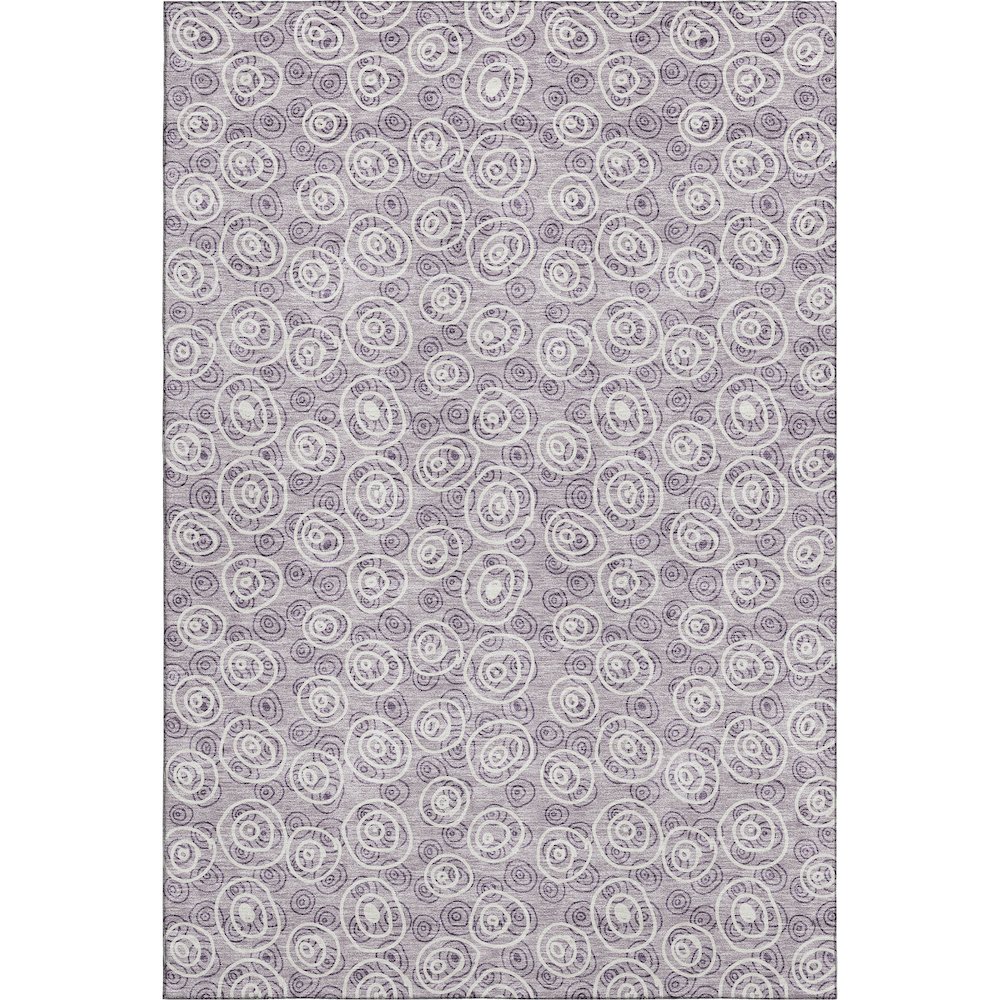 Premium Machine Washable Mayfield AMF728 Lavender 3' x 5' Rug. Picture 1