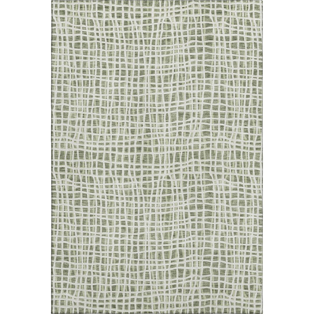 Premium Machine Washable Mayfield AMF729 Green 3' x 5' Rug. Picture 1