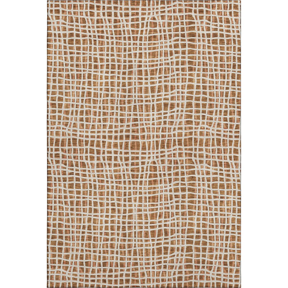 Premium Machine Washable Mayfield AMF729 Paprika 3' x 5' Rug. Picture 1