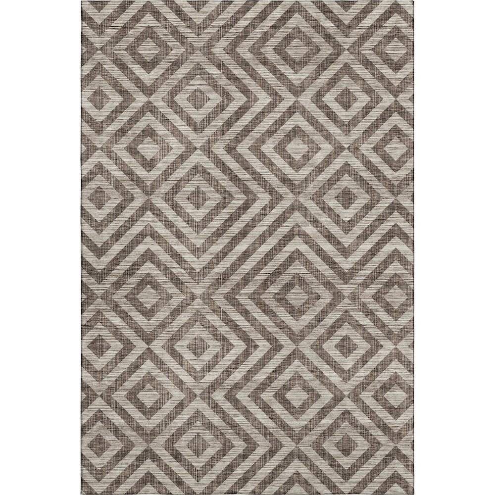 Premium Machine Washable Mayfield AMF733 Brown 3' x 5' Rug. Picture 1