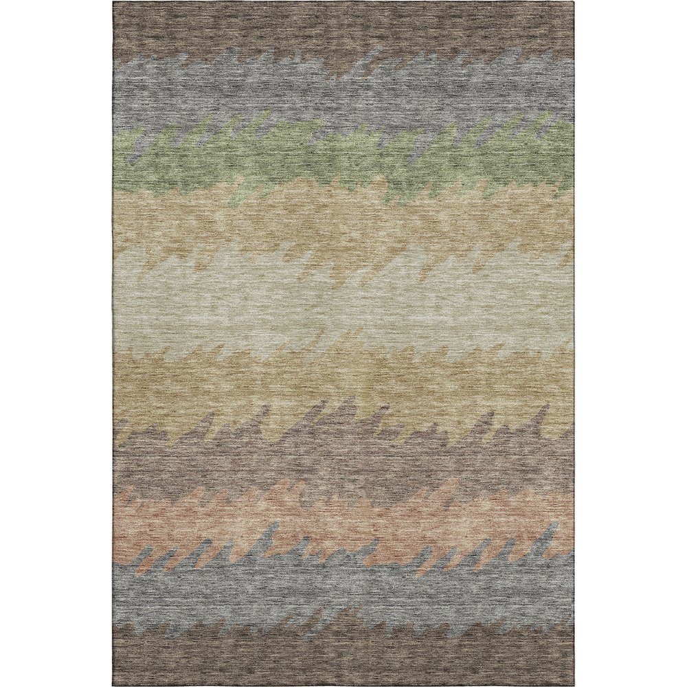 Premium Machine Washable Mayfield AMF736 Chocolate 3' x 5' Rug. Picture 1