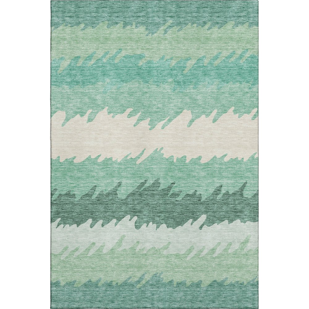 Premium Machine Washable Mayfield AMF736 Sage 3' x 5' Rug. Picture 1