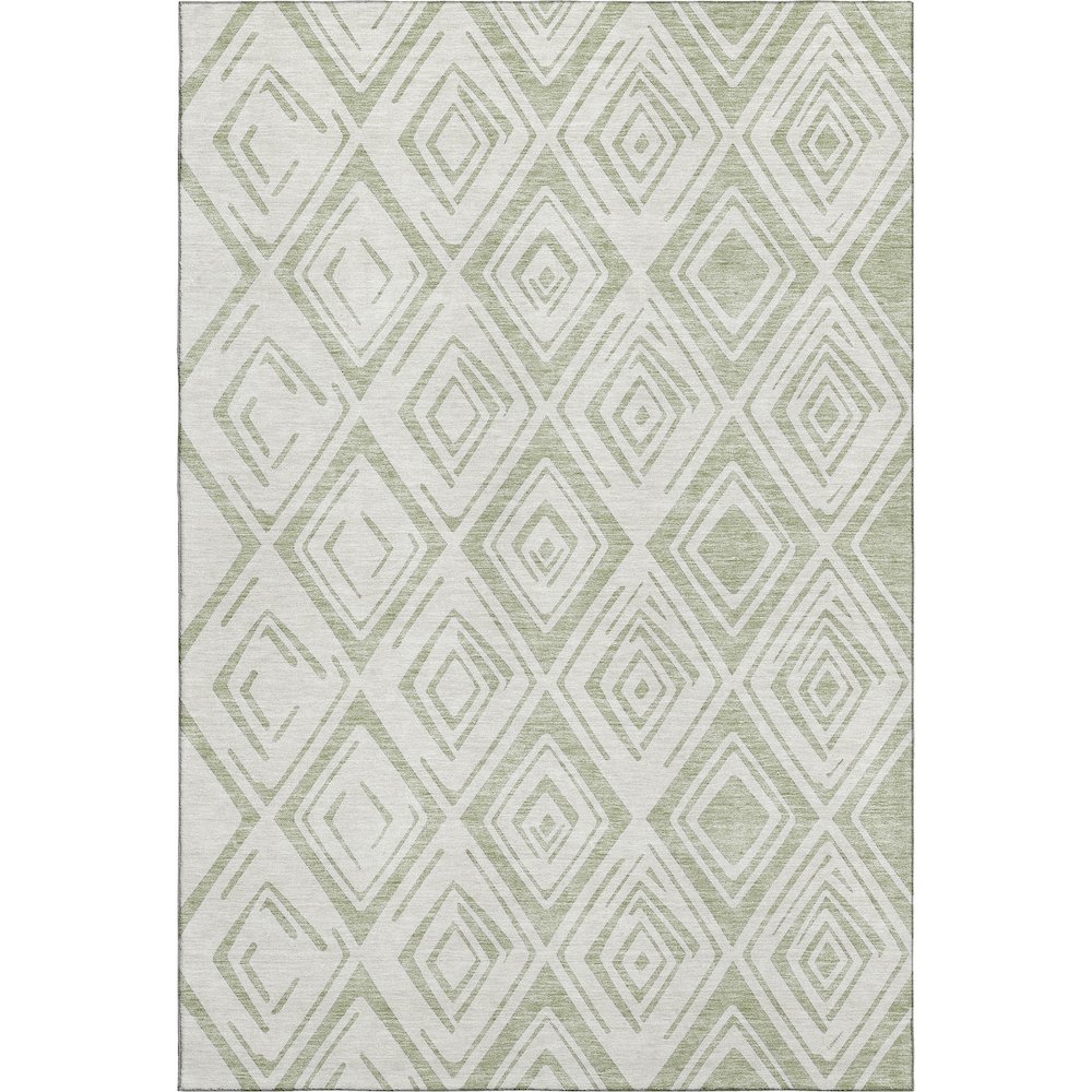Premium Machine Washable Mayfield AMF737 Aloe 3' x 5' Rug. Picture 1