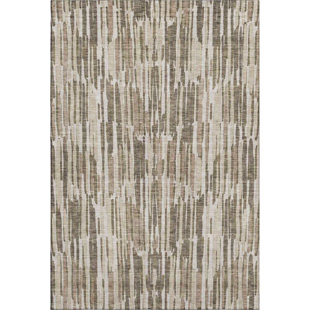 Premium Machine Washable Mayfield AMF739 Mocha 3' x 5' Rug. Picture 1