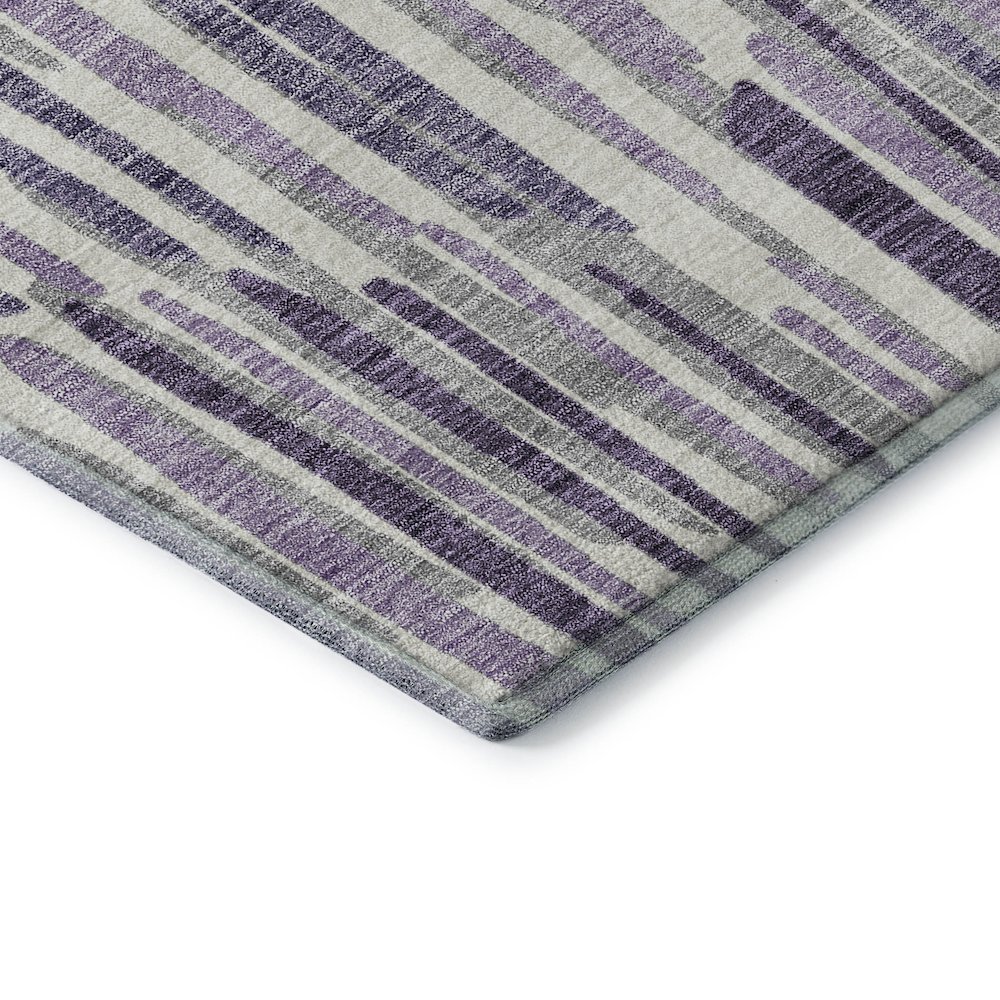 Premium Machine Washable Mayfield AMF739 Purple 2'3" x 7'6" Runner Rug. Picture 3