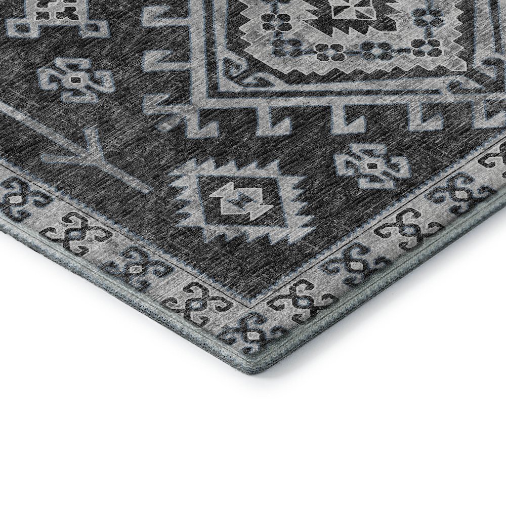 Premium Machine Washable Mayfield  Shadow 2'3" x 7'6" Runner Rug. Picture 3