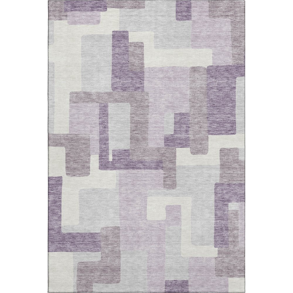 Premium Machine Washable Mayfield AMF740 Lavender 3' x 5' Rug. Picture 1