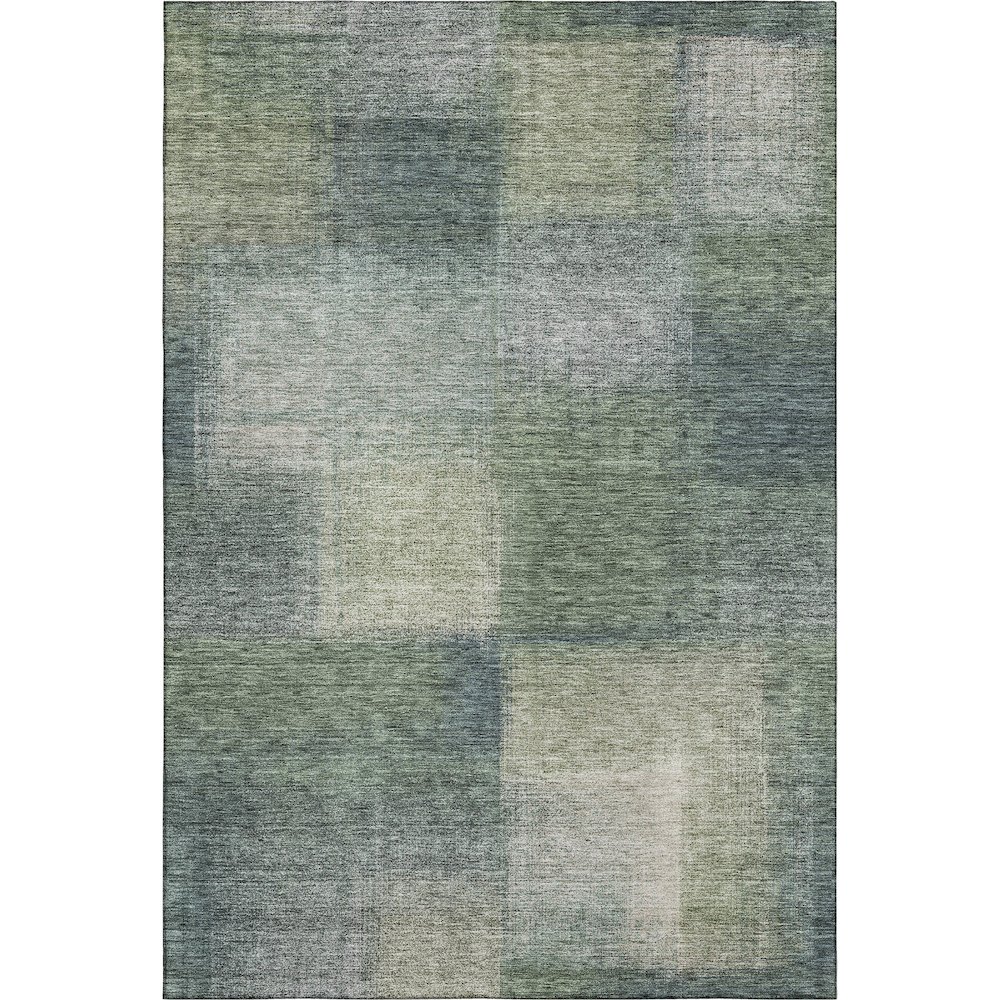 Premium Machine Washable Mayfield AMF742 Olive 3' x 5' Rug. Picture 1