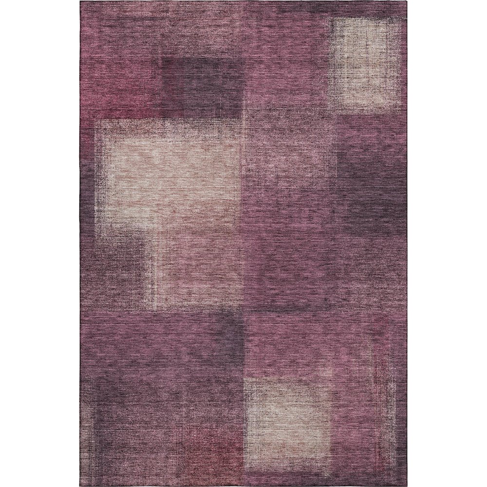 Premium Machine Washable Mayfield AMF742 Plum 3' x 5' Rug. Picture 1