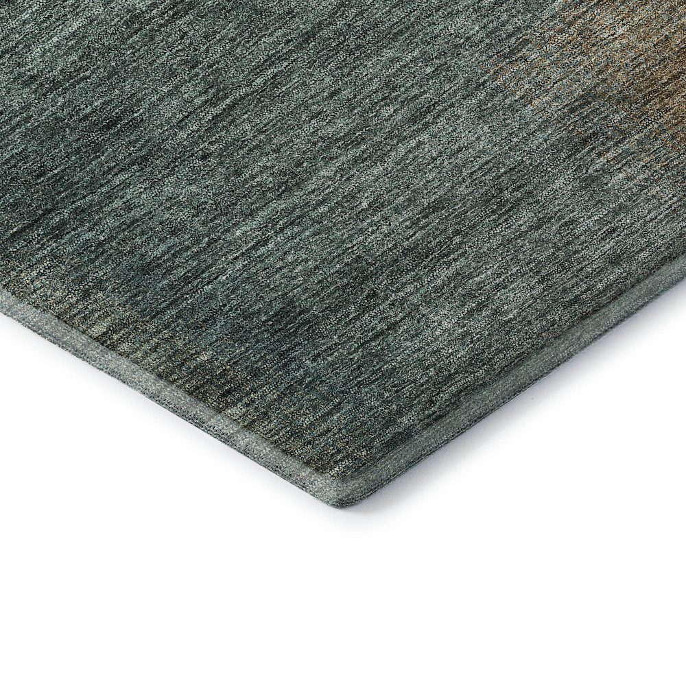 Premium Machine Washable Mayfield AMF742 Teal 2'3" x 7'6" Runner Rug. Picture 3