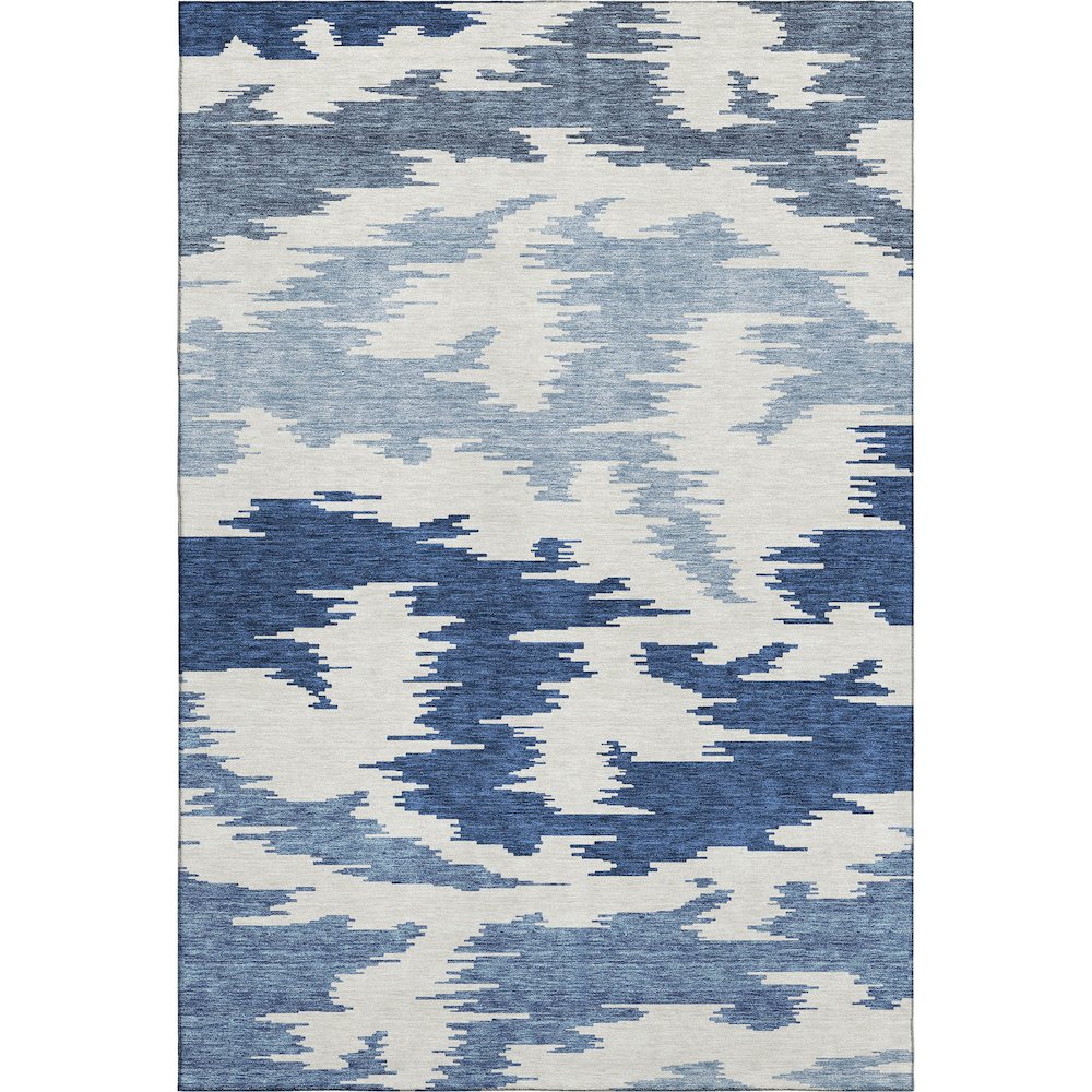 Premium Machine Washable Mayfield AMF746 Navy 3' x 5' Rug. Picture 1