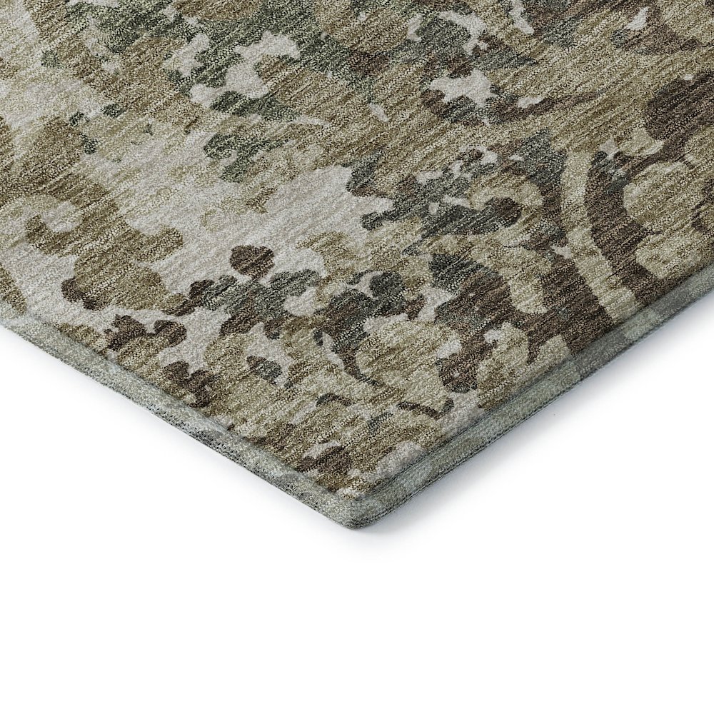 Premium Machine Washable Mayfield AMF752 Beige 2'3" x 7'6" Runner Rug. Picture 3