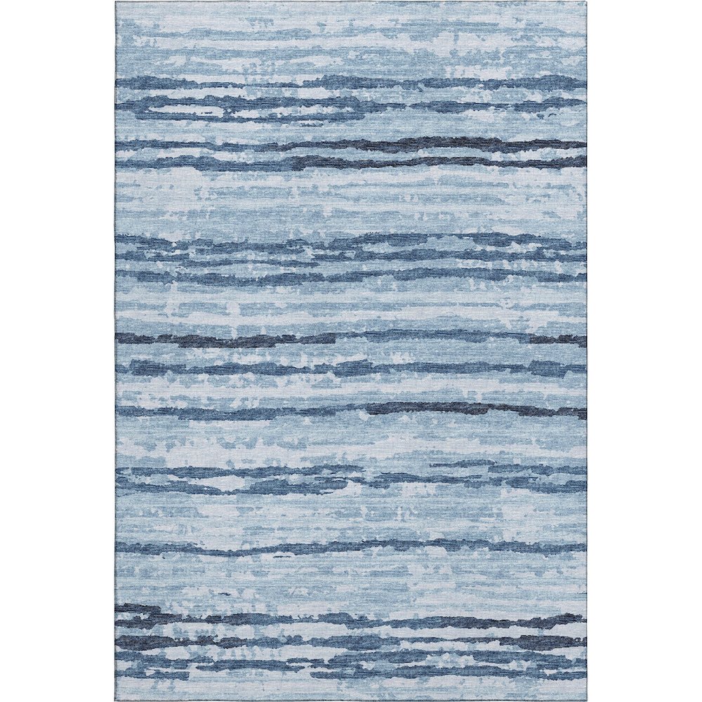 Premium Machine Washable Mayfield  Blue 3' x 5' Rug. Picture 1