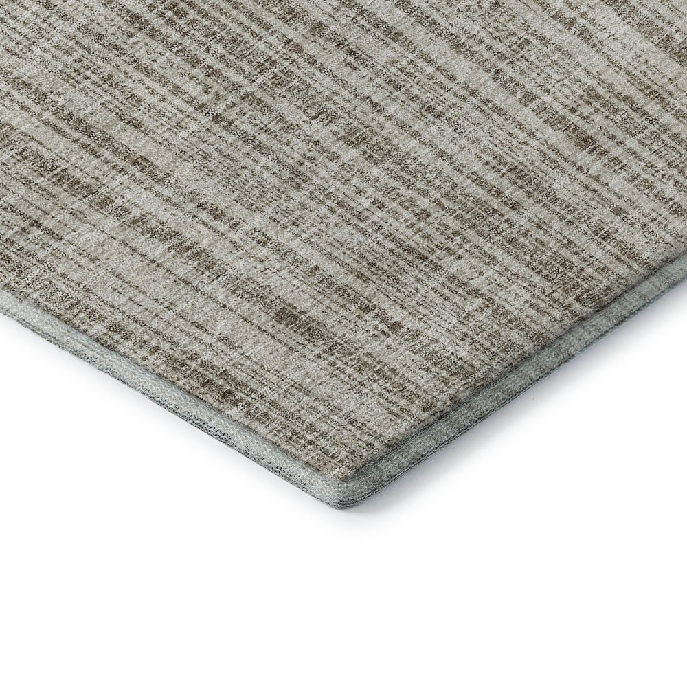 Premium Machine Washable Mayfield AMF760 Taupe 2'3" x 7'6" Runner Rug. Picture 3