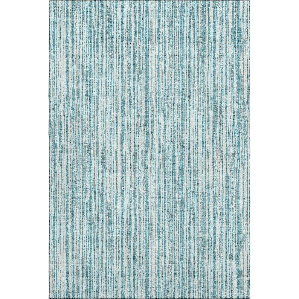 Premium Machine Washable Mayfield AMF760 Teal 3' x 5' Rug. Picture 1