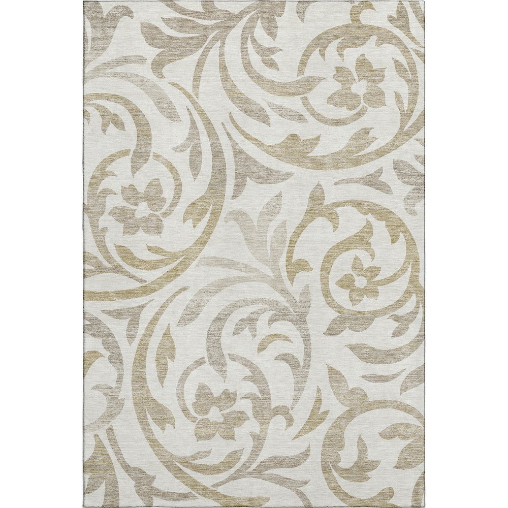 Premium Machine Washable Mayfield AMF764 Ivory 3' x 5' Rug. Picture 1