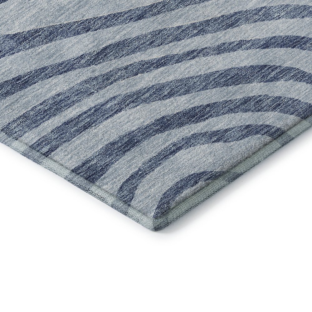 Premium Machine Washable Mayfield AMF765 Sky 2'3" x 7'6" Runner Rug. Picture 3