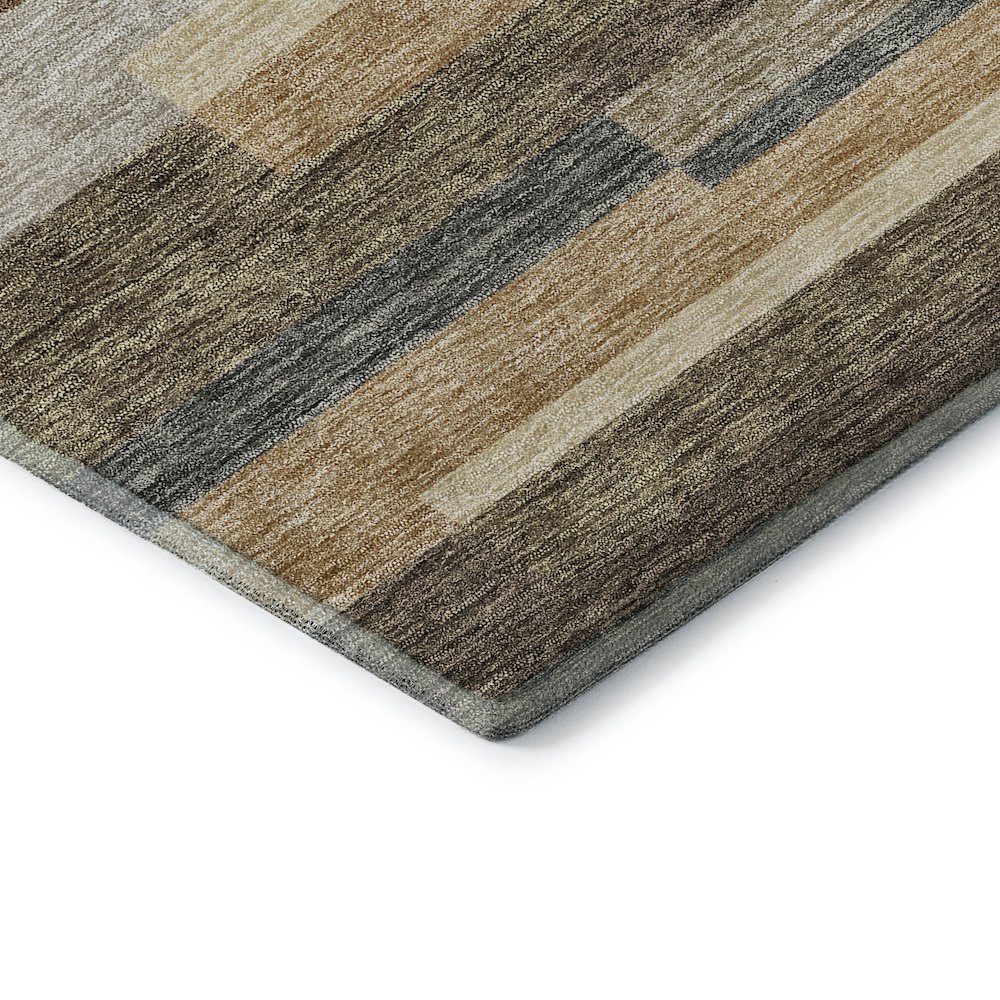 Premium Machine Washable Mayfield AMF766 Taupe 2'3" x 7'6" Runner Rug. Picture 3
