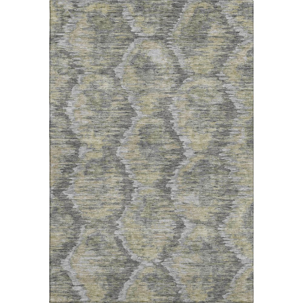 Premium Machine Washable Mayfield AMF767 Gray 3' x 5' Rug. Picture 1