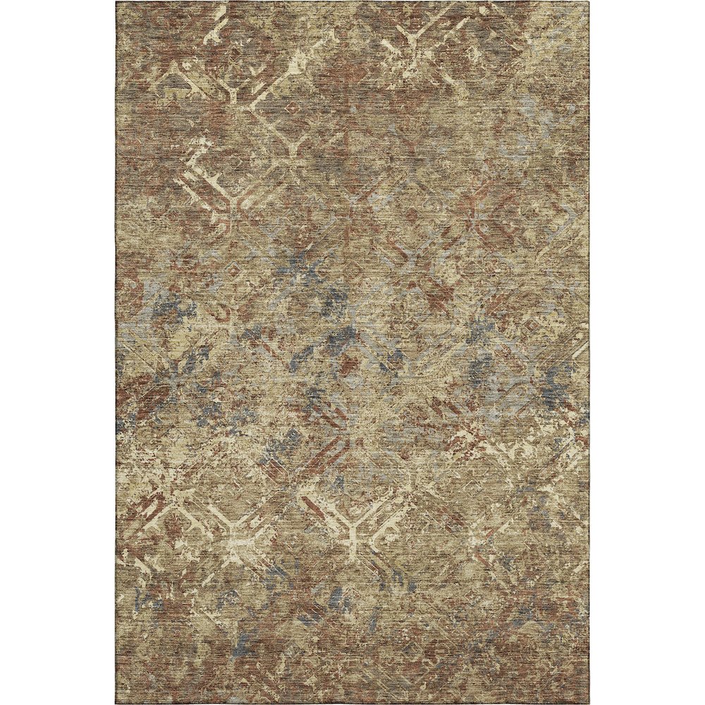 Premium Machine Washable Mayfield AMF768 Brown 3' x 5' Rug. Picture 1