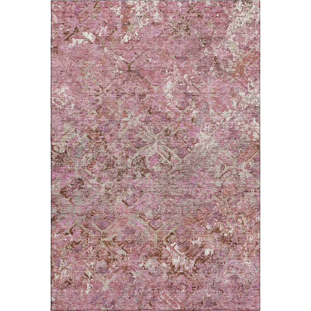 Premium Machine Washable Mayfield AMF768 Pink 3' x 5' Rug. Picture 1