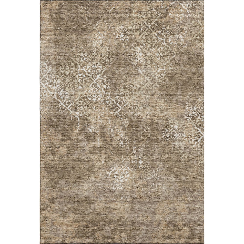 Premium Machine Washable Mayfield AMF769 Brown 3' x 5' Rug. Picture 1