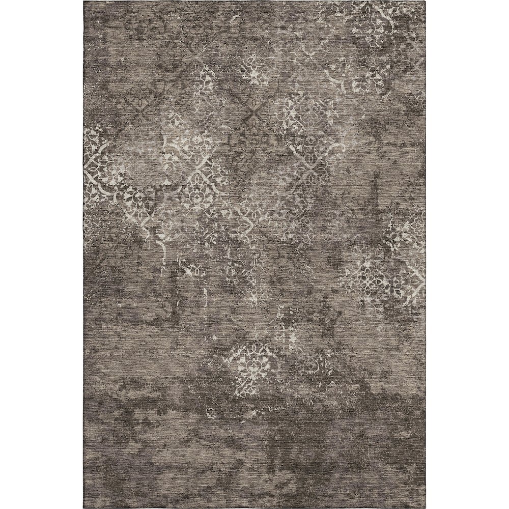 Premium Machine Washable Mayfield AMF769 Fudge 3' x 5' Rug. Picture 1