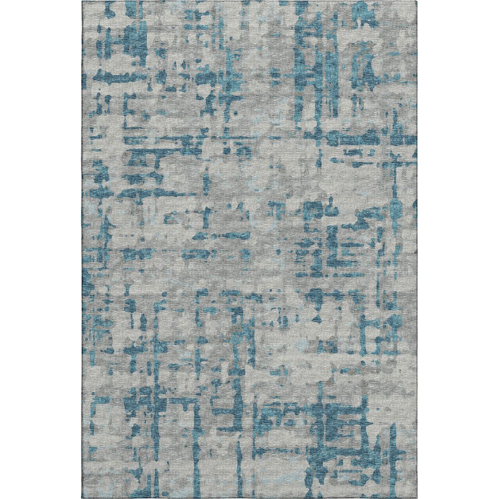 Premium Machine Washable Mayfield  Peacock 3' x 5' Rug. Picture 1