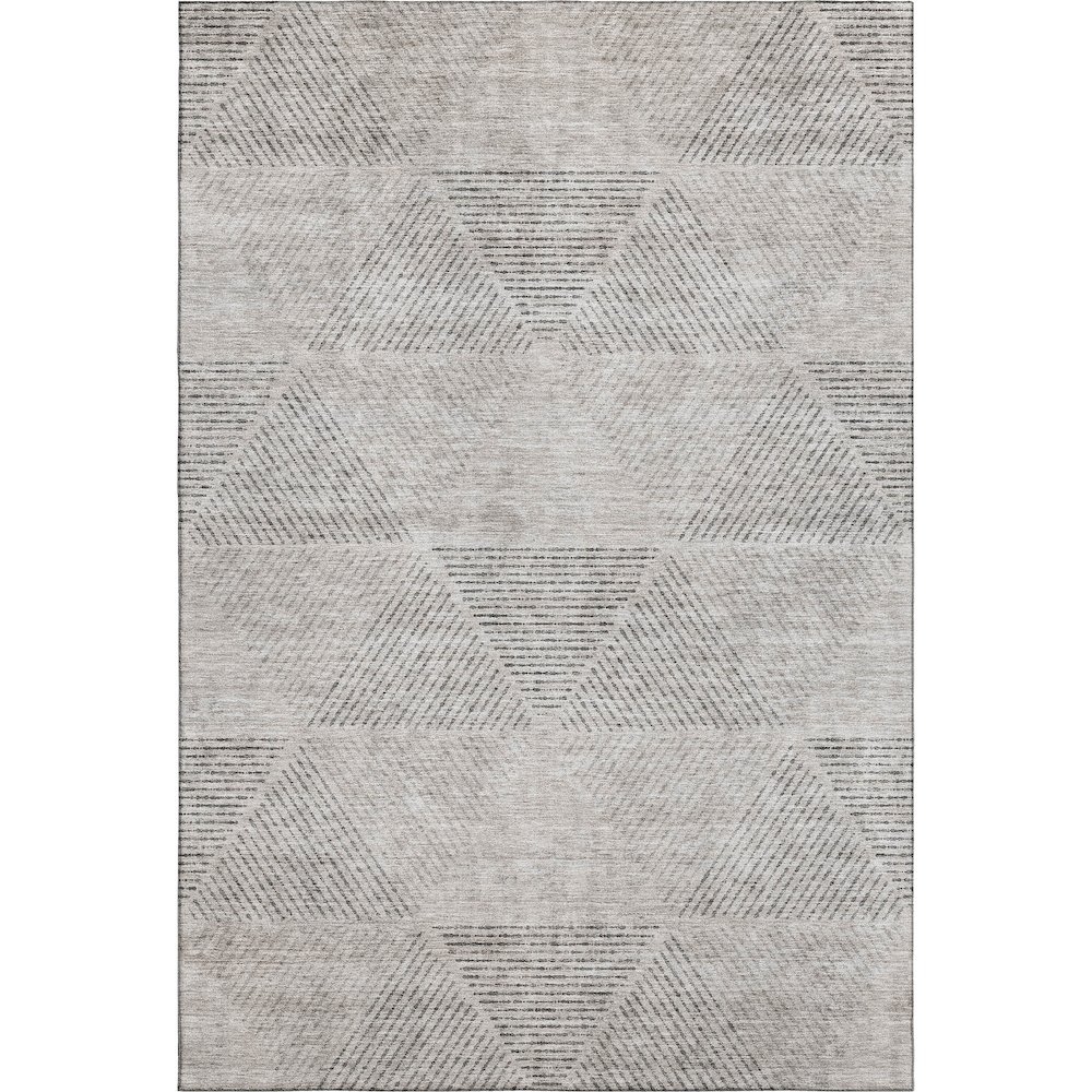 Premium Machine Washable Mayfield AMF777 Taupe 3' x 5' Rug. Picture 1