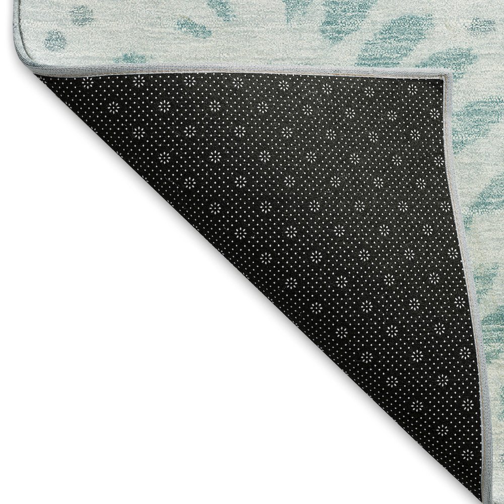 Premium Machine Washable Mayfield AMF778 Teal 2'3" x 7'6" Runner Rug. Picture 2
