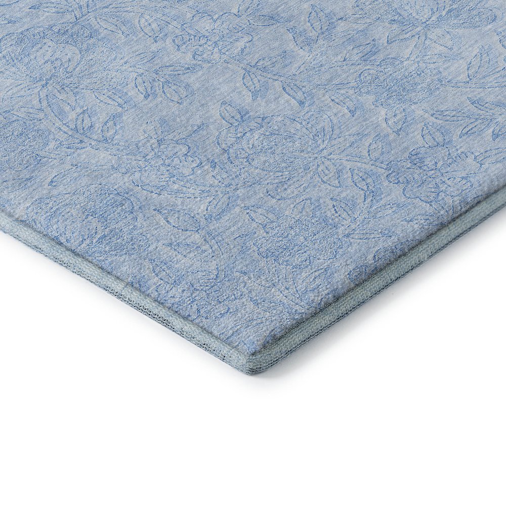 Premium Machine Washable Mayfield AMF782 Sky 2'3" x 7'6" Runner Rug. Picture 3