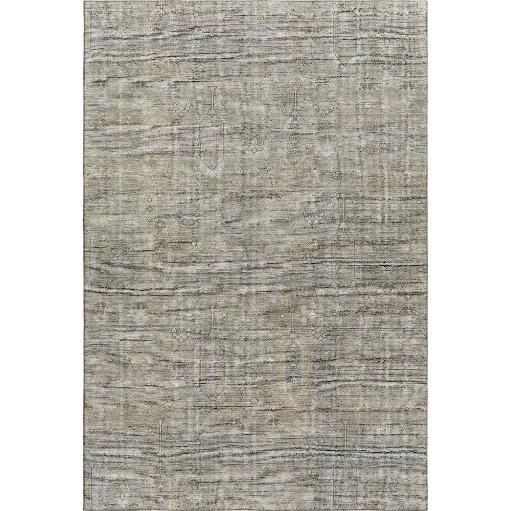 Premium Machine Washable Mayfield AMF790 Taupe 3' x 5' Rug. Picture 1