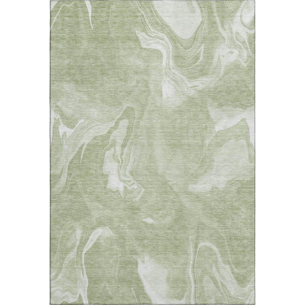 Premium Machine Washable Mayfield AMF802 Aloe 3' x 5' Rug. Picture 1