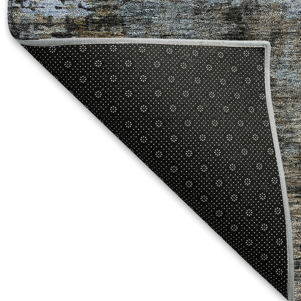 Premium Machine Washable Mayfield AMF815 Graphite 2'3" x 7'6" Runner Rug. Picture 2