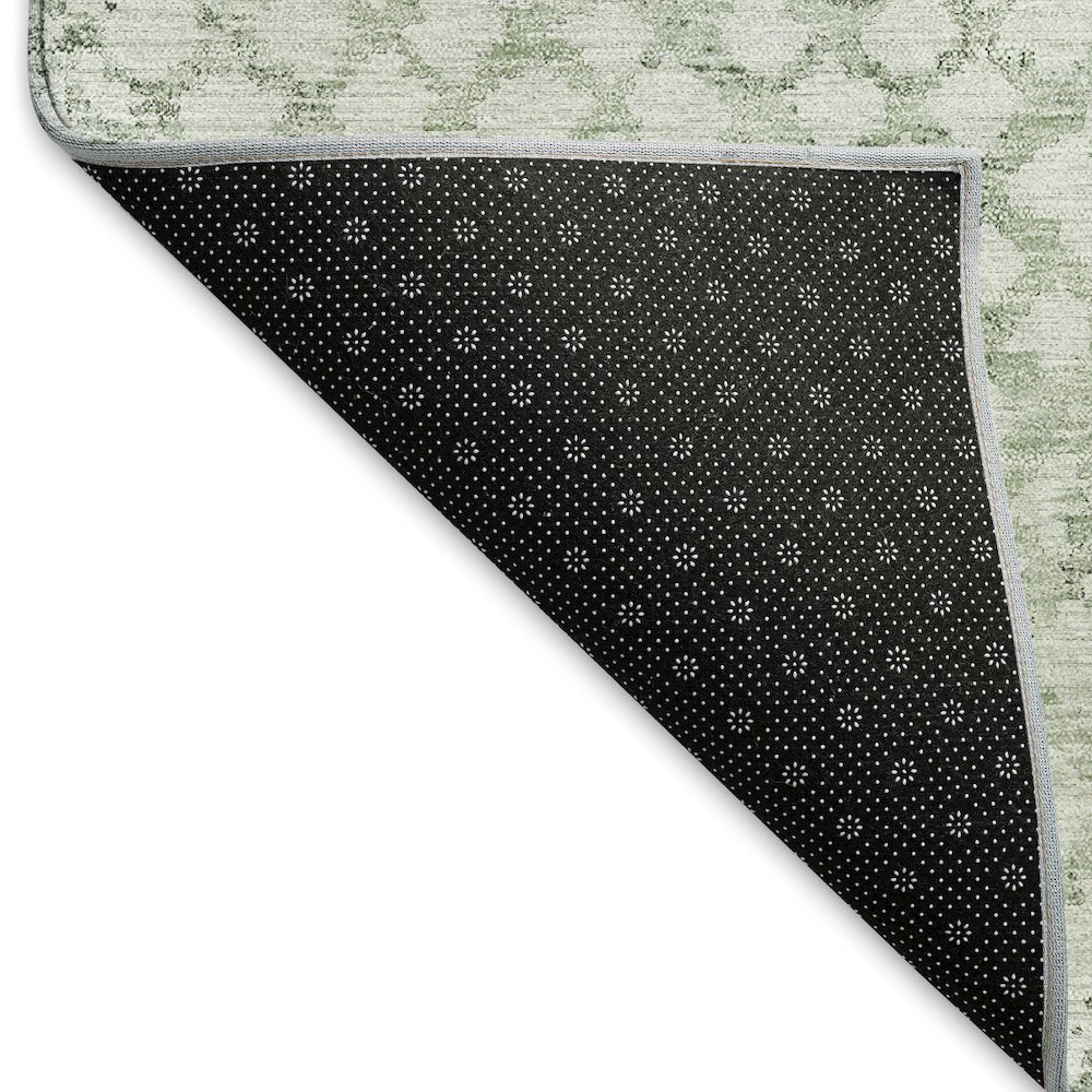 Premium Machine Washable Mayfield AMF824 Green 2'3" x 7'6" Runner Rug. Picture 2