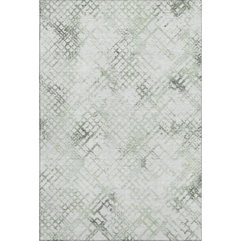 Premium Machine Washable Mayfield AMF824 Green 3' x 5' Rug. Picture 1