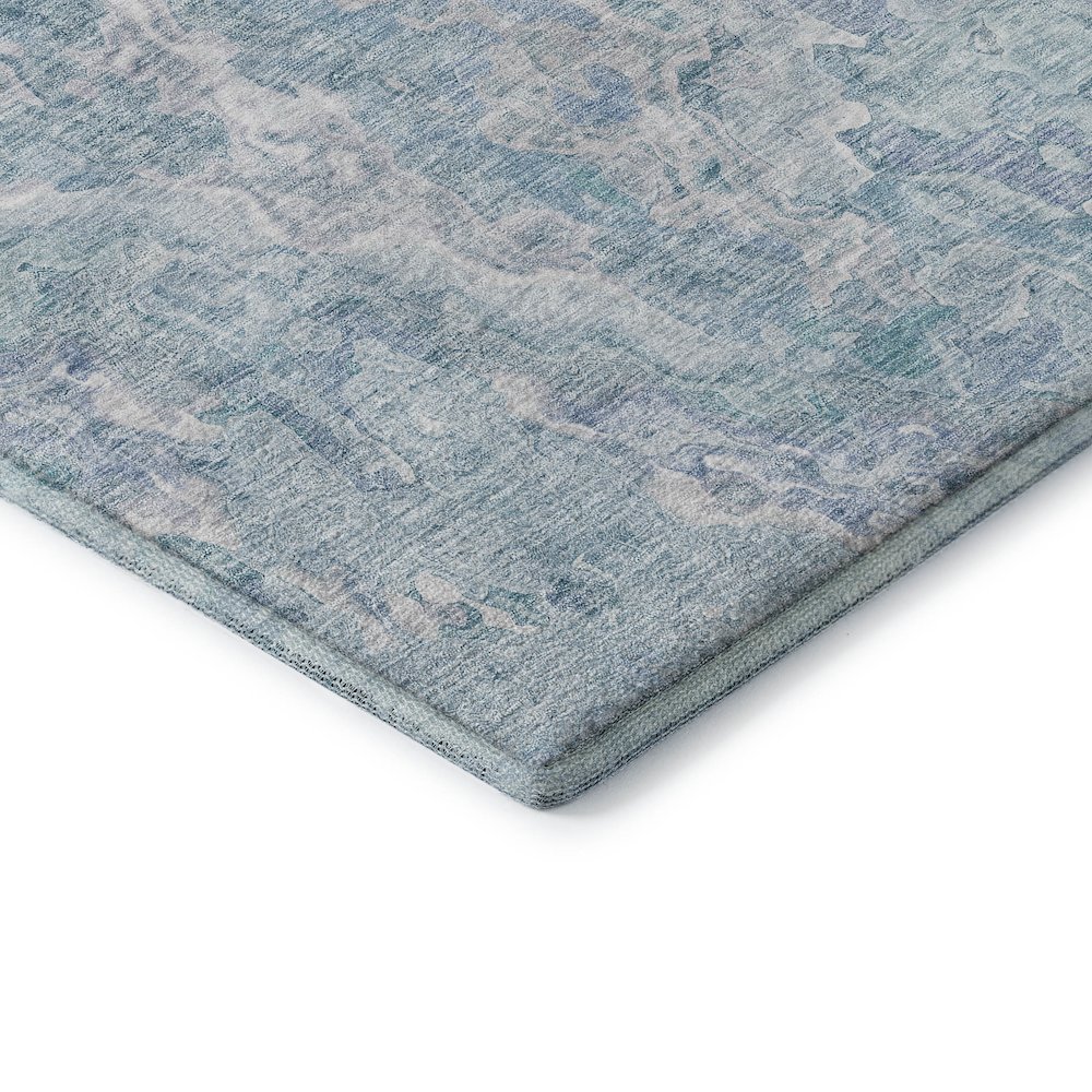 Premium Machine Washable Mayfield AMF829 Sky 2'3" x 7'6" Runner Rug. Picture 3