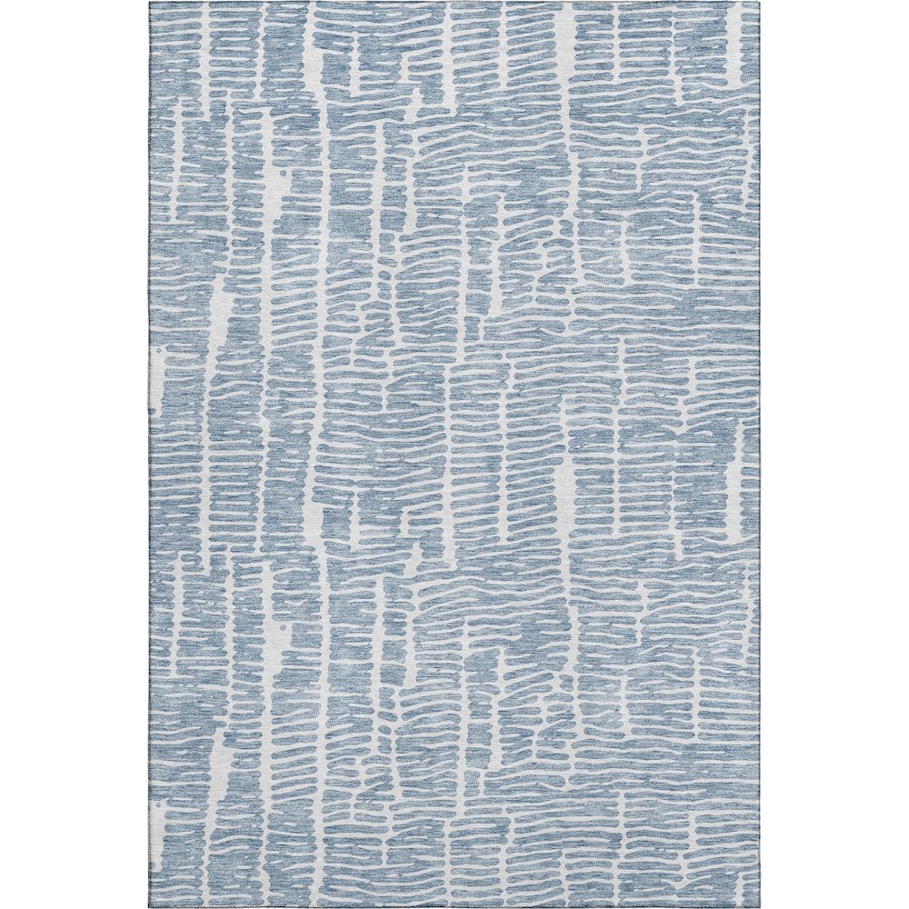Premium Machine Washable Mayfield AMF830 Blue 3' x 5' Rug. Picture 1