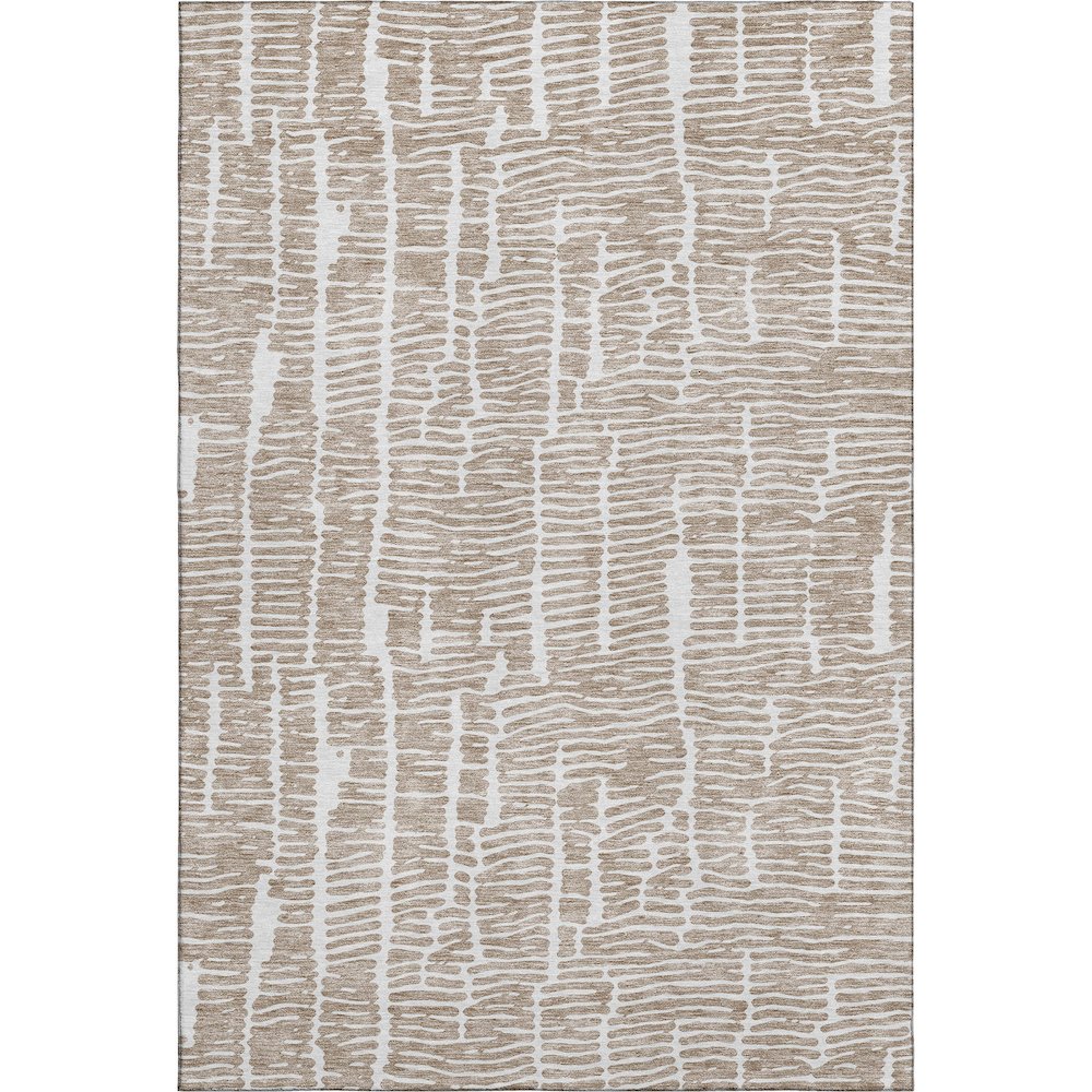 Premium Machine Washable Mayfield AMF830 Brown 3' x 5' Rug. Picture 1