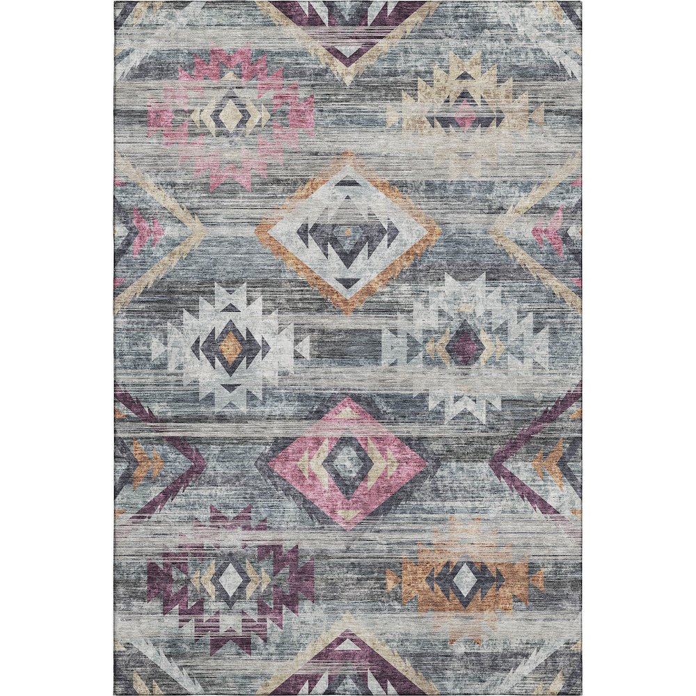 Premium Machine Washable Mayfield AMF836 Gray 3' x 5' Rug. Picture 1