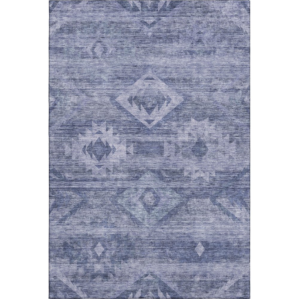 Premium Machine Washable Mayfield AMF837 Navy 3' x 5' Rug. Picture 1
