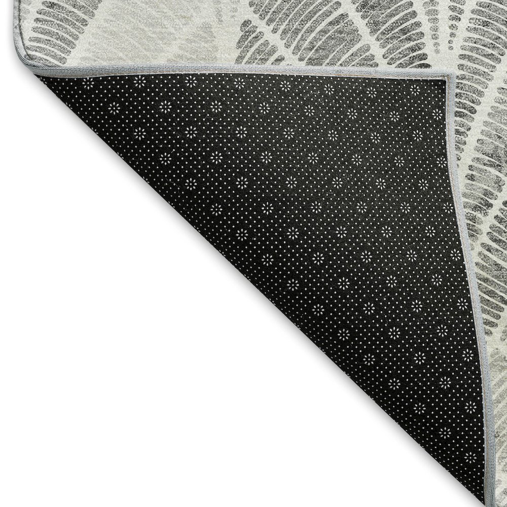 Premium Machine Washable Mayfield AMF851 Gray 2'3" x 7'6" Runner Rug. Picture 2