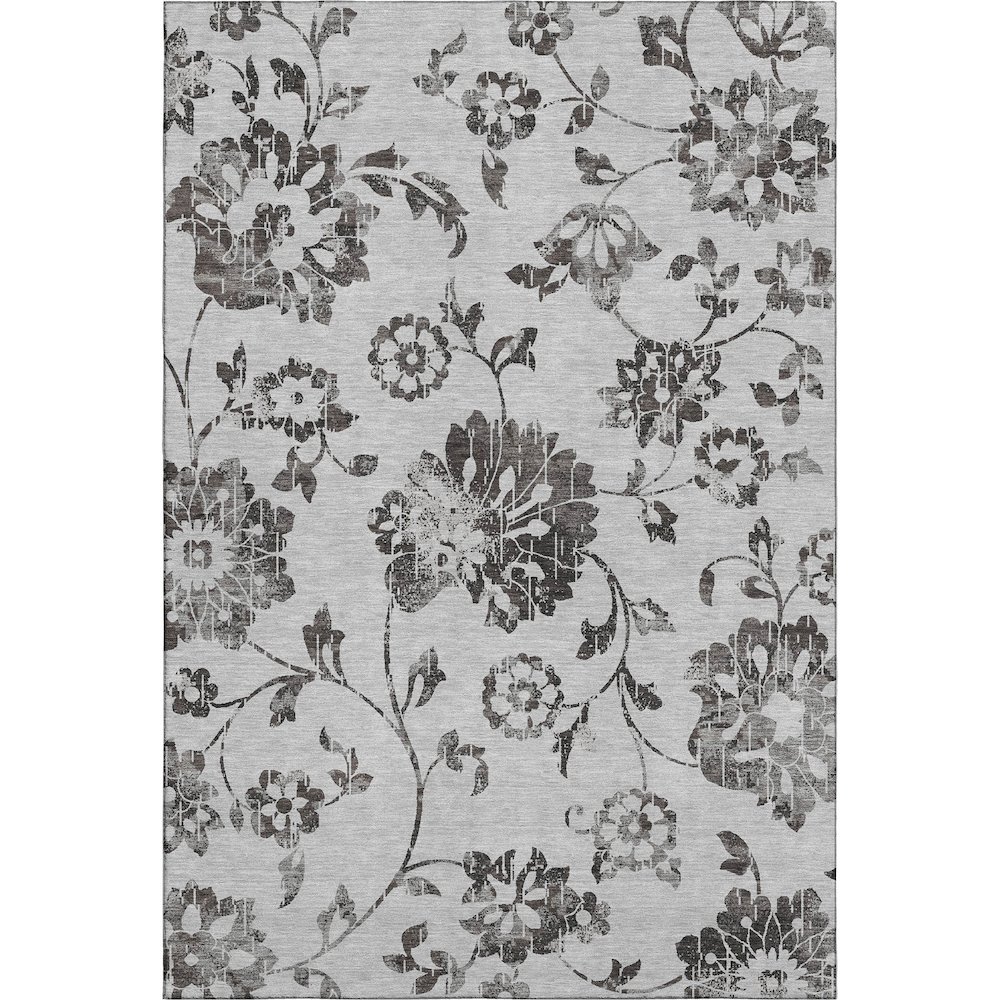 Premium Machine Washable Mayfield AMF856 Gray 3' x 5' Rug. Picture 1